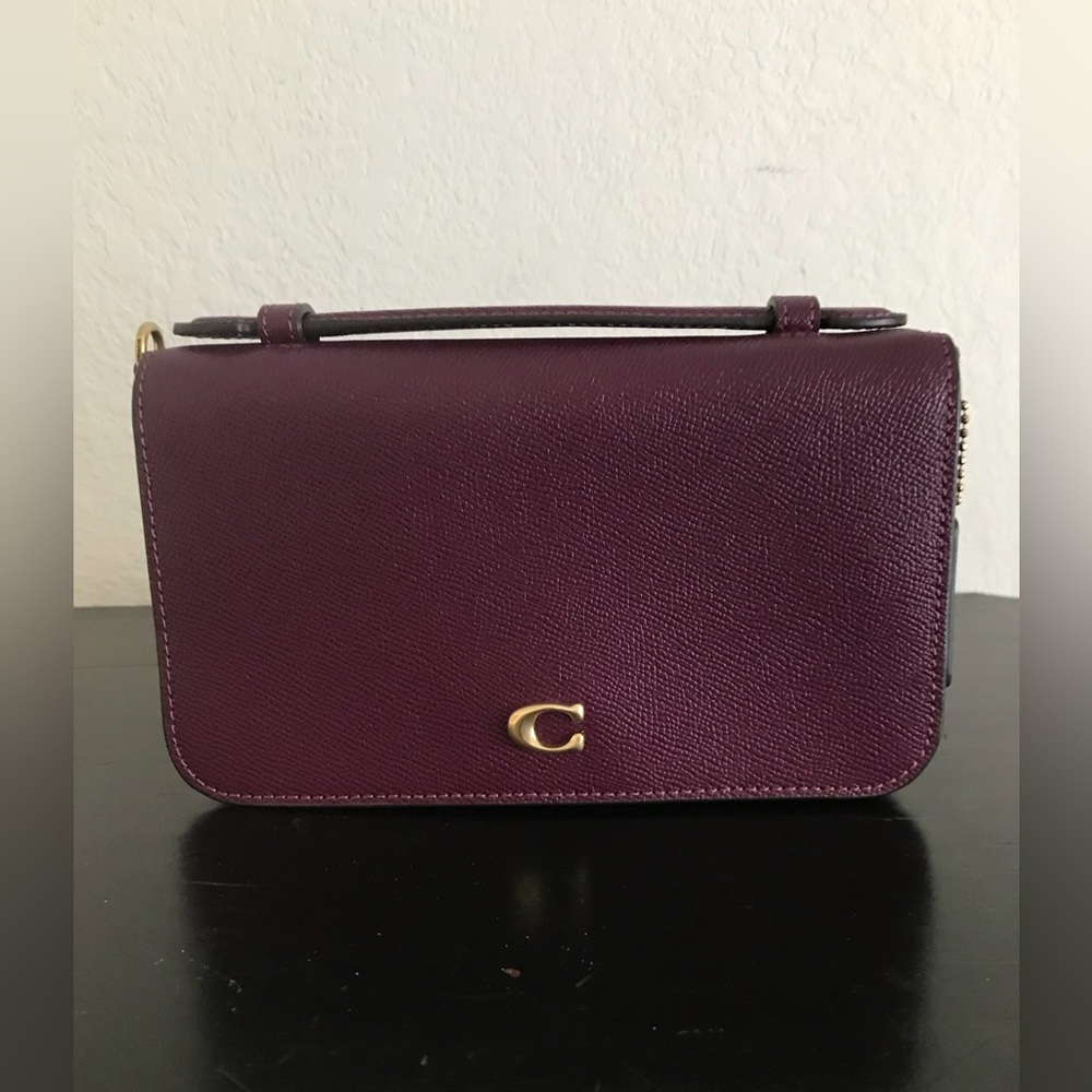 Authentic Coach Purple Crossbody Bag